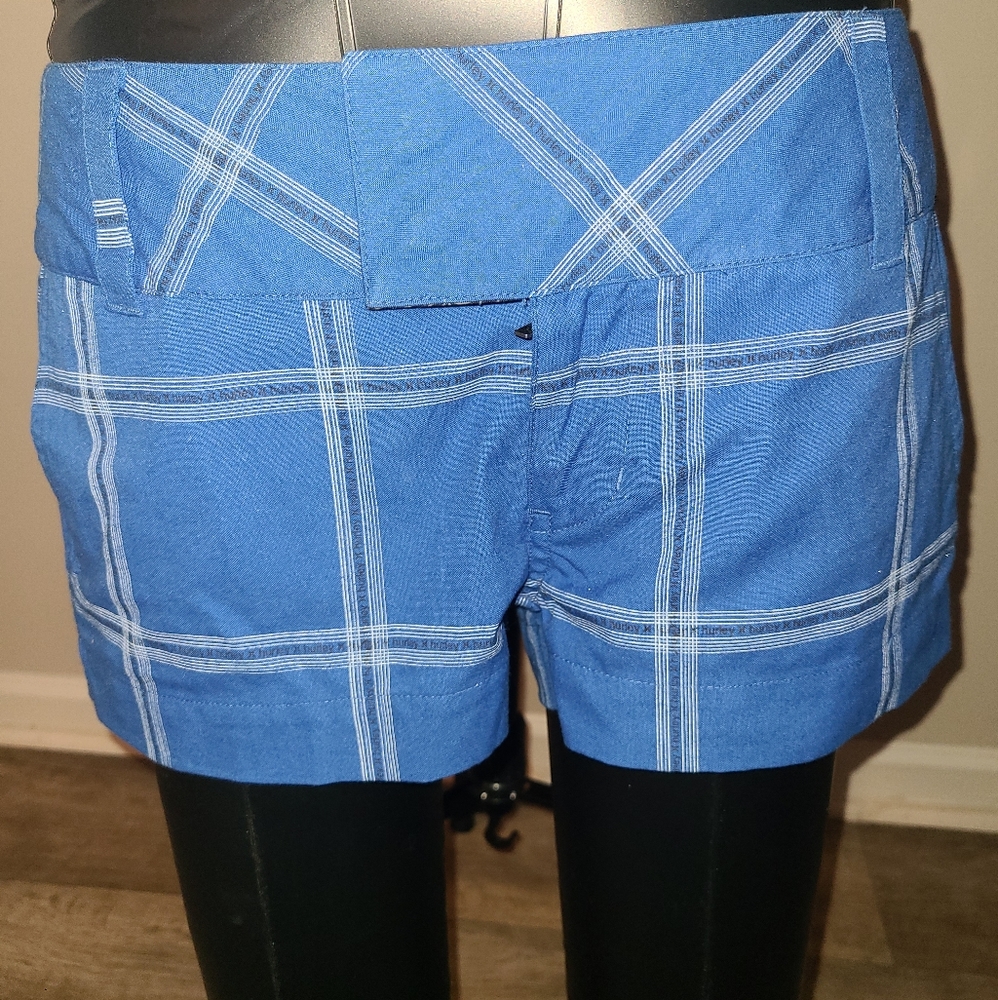 Royal blue plaid Hurley shorts size 5
